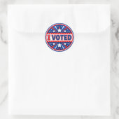 Ik Heb Gestemd Ronde Sticker (Tas)