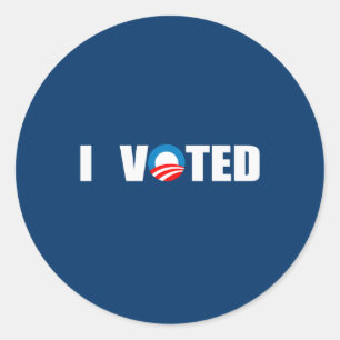 IK HEB GESTEMD RONDE STICKER