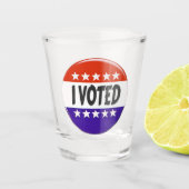 Ik heb gestemd shot glas (Voorkant)