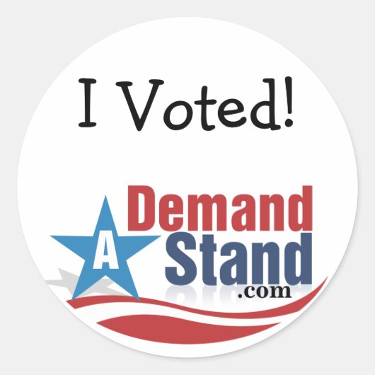 Ik heb gestemd! Sticker (Voorkant)