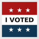 Ik heb gestemd Verkiezingssticker Raamsticker (Vel)