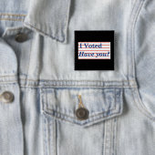 Ik heb gestemd! vierkante button 5,1 cm (In situ)