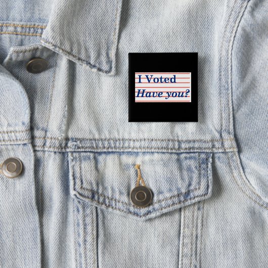 Ik heb gestemd! vierkante button 5,1 cm (In situ)