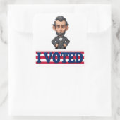 Ik heb gestemd vierkante sticker (Tas)
