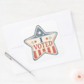Ik heb gestemd vierkante sticker (Envelop)