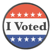 Ik heb gestemd voor 2024 verkiezingen hockey puck (Voorkant)