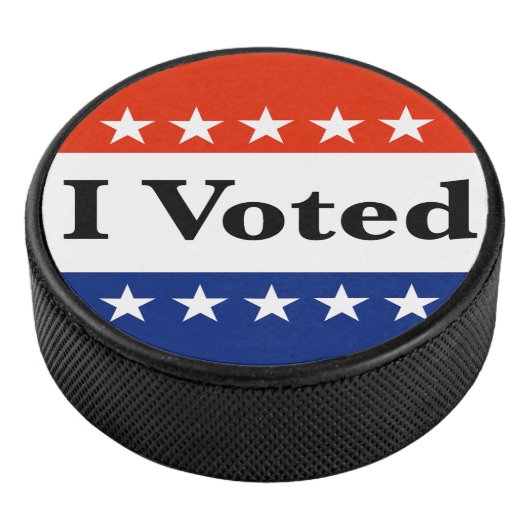 Ik heb gestemd voor 2024 verkiezingen hockey puck (3/4)