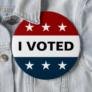 Ik heb gestemd voor 2024 verkiezingen ronde button 6,0 cm