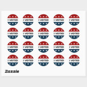 Ik heb gestemd voor 2024 verkiezingen ronde sticker (Vel)