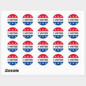 Ik heb gestemd voor 2024 verkiezingen ronde sticker (Vel)