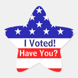 Ik heb gestemd voor American Flag Star Stickers