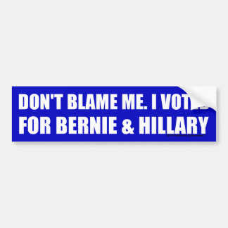 Ik heb gestemd voor Bernie & Hillary Bumpersticker