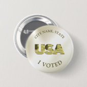 Ik heb gestemd voor de Amerikaanse verkiezingen Go Ronde Button 5,7 Cm (Voorkant /achterkant)