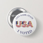 Ik heb gestemd voor de Amerikaanse verkiezingen vo Ronde Button 5,7 Cm (Voorkant /achterkant)