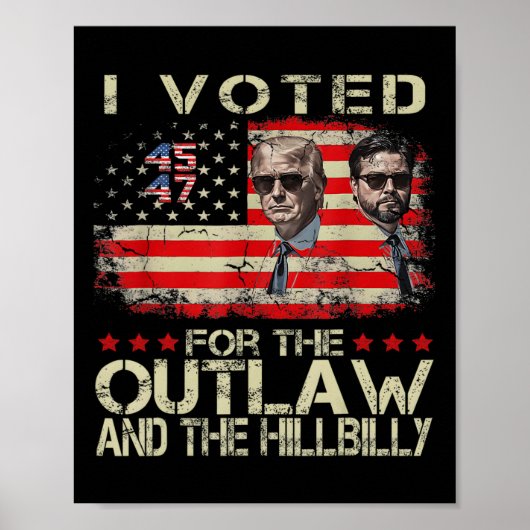 Ik heb gestemd voor de Outlaw en de Hillbilly 2024 Poster (Voorkant)