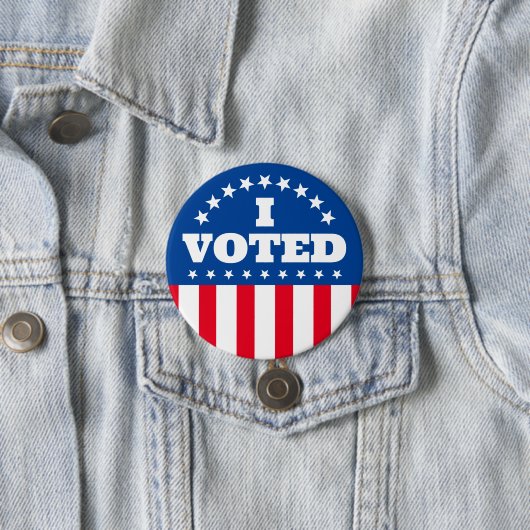 Ik heb gestemd voor de verkiezing van de Button va (In situ)