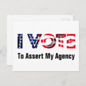 Ik heb gestemd voor mijn bureau 2026 briefkaart (Voorkant / Achterkant)