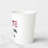 Ik heb gestemd voor mijn bureau 2026 papieren bekers (Links)