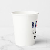 Ik heb gestemd voor mijn bureau 2026 papieren bekers (Rechts)