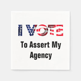 Ik heb gestemd voor mijn bureau 2026 servet