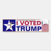 Ik heb gestemd voor TRUMP Bumpersticker (Voorkant)