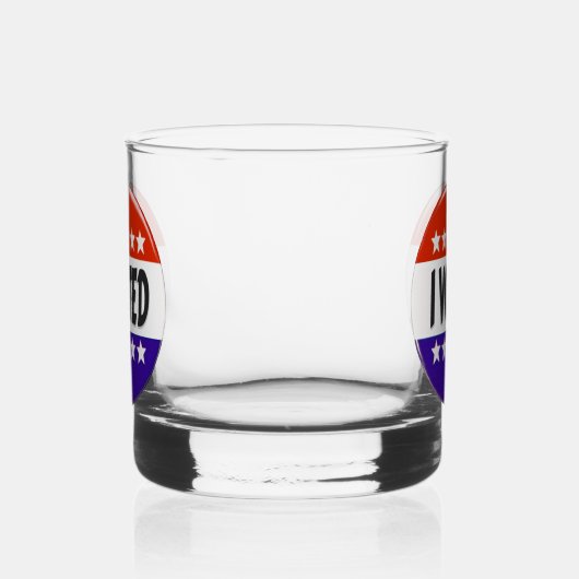 Ik heb gestemd whisky glas (Links)