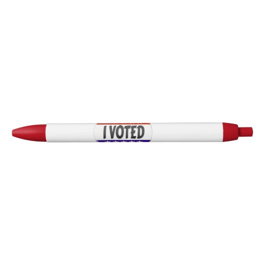 Ik heb gestemd zwarte inkt pen (Voorkant)