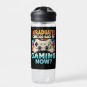Ik heb gestudeerd en kan nu teruggaan naar gamer waterfles (Voorkant)