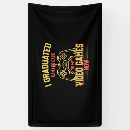 Ik heb gestudeerd en kan terug naar mijn videogame spandoek (Verticaal)