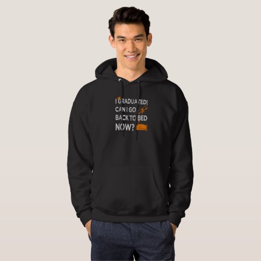 Ik heb gestudeerd... kan ik nu terug naar Bed Oran Hoodie (Voorkant volledig)