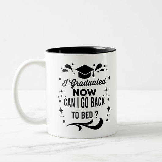 Ik heb gestudeerd... kan ik terug naar het Afstude Tweekleurige Koffiemok (Links)