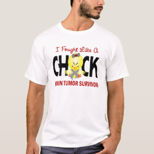 Ik heb gevochten als een Chick Brain Tumor Survivo T-shirt