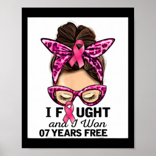 Ik heb gevochten en ik heb 7 jaar gratis rommelige poster