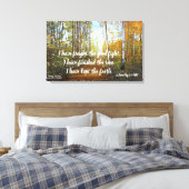 IK HEB GEVOCHTEN TEGEN DE GOEDE GEVECHT VERPAKTE C CANVAS AFDRUK (Insitu (Slaapkamer))