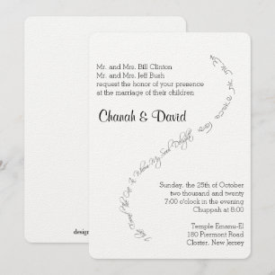 Ik heb gevonden met wie mijn ziel dol is op Weddin Kaart