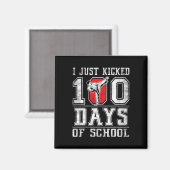 Ik heb gewoon 100 dagen school karate gevierd 100 magneet (Voorkant / Achterkant)