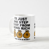 Ik Heb Gewoon Geld Nodig Grappige Mok of Reisbeker (Voorkant links)