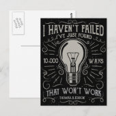 Ik heb gewoon manieren gevonden die niet werkten briefkaart (Voorkant / Achterkant)