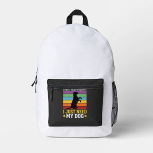 Ik Heb Gewoon Mijn Hond Therapie Nodig Bedrukte Rugzak