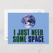 Ik heb gewoon wat ruimte nodig briefkaart (Voorkant / Achterkant)