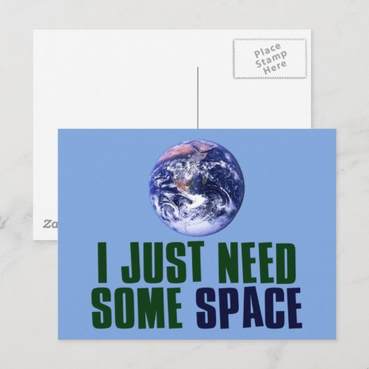 Ik heb gewoon wat ruimte nodig briefkaart (Voorkant / Achterkant)