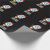 Ik heb gewoon wat ruimte nodig Funny Rocket Pun Do Cadeaupapier (Hoek)