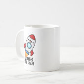 Ik heb gewoon wat ruimte nodig Grappige Raket Grap Koffiemok (Voorkant links)