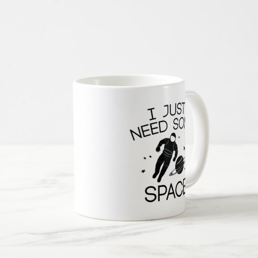 Ik heb gewoon wat ruimte nodig koffiemok (Voorkant rechts)