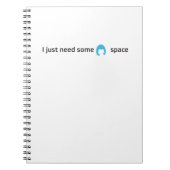 Ik heb gewoon wat ruimtelaptop nodig notitieboek (Voorkant)