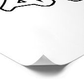 Ik heb geworteld en het inkt poster (Hoek)