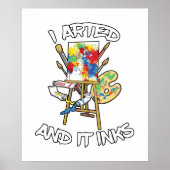 Ik heb geworteld en het inkt poster (Voorkant)