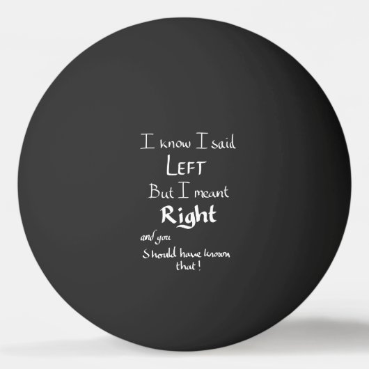 Ik heb gezegd dat ik het pleidooi voor grappige ri pingpongbal (Achterkant)