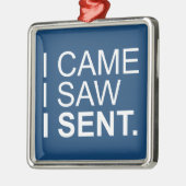 Ik heb gezien dat ik zond metalen ornament (Links)