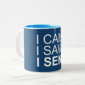 Ik heb gezien dat ik zond tweekleurige koffiemok (Voorkant links)